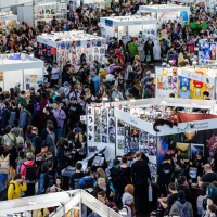 Exhibition hall packed with visitors during the Manga Comic Con 2024
