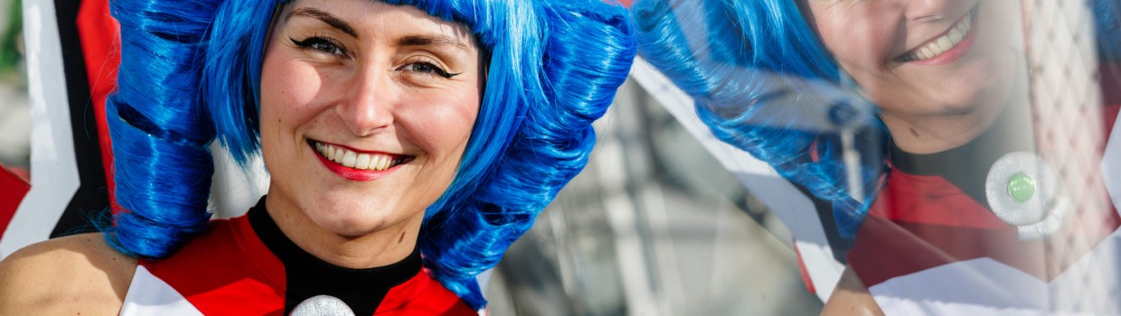 MaCoCo smiles at the camera during the Manga Comic-Con 2024
