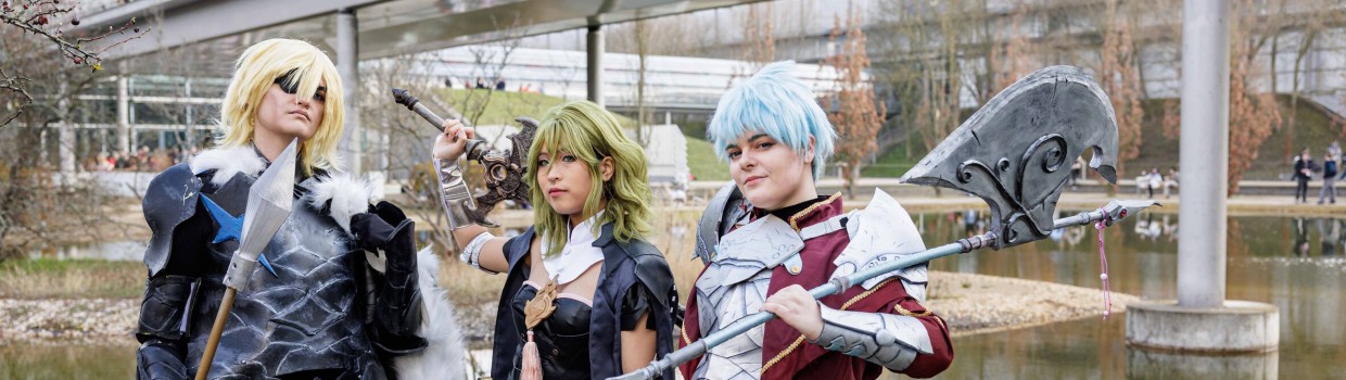 3 Cosplayer:innen auf der Manga Comic Con 2026