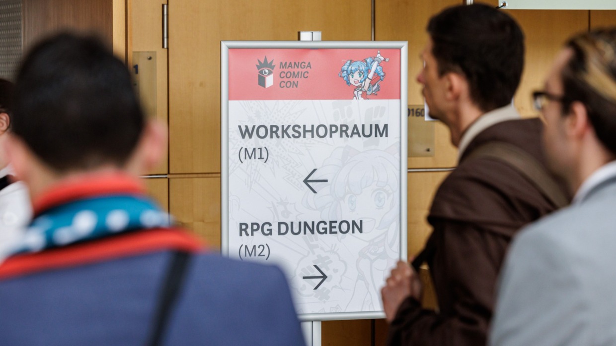 Beschilderung auf der Manga Comic Con 2026