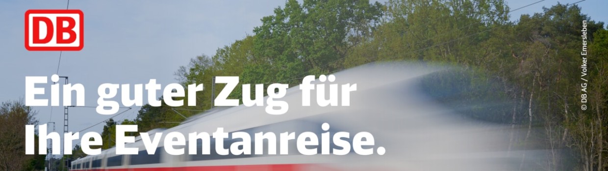 ICE-Zug - Die Event-Angebote der Deutschen Bahn. Copyright: DB AG / Volker Emersleben